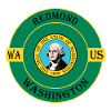 Redmond Washington Flag USA Rejse Souvenir Badge