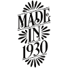 1930 - Year of construction 1930 - Born 1930