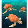 Wasserschildkrötenfamilie