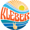 Kleber skjorta vintage solnedgång Kleber groovy slips färgämne