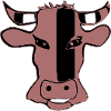 Stylized cow's head