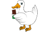 Ente mit Schokolade Spruch