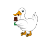 Ente mit Schokolade Spruch