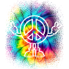 Peacezeichen Friedenszeichen Tie Dye