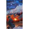 Premium Pullover mit Sternenhimmel