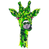Funny Giraffe Geometric Style
