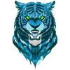 Funny Tiger Geometric Style