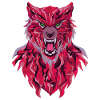 Funny Wolf Geometric Style