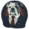 Officer Looks Bulldog