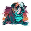 Bulldog Unhappy Day