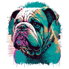 Bouledogue Art Vert