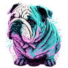 Entzückende kurze Bulldogge