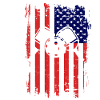American Flag Pickleball Lover Paddle
