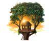 Sunset in the tree house
