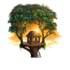 Sunset in the tree house