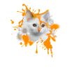 Blumen-Katze