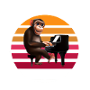 Affe am Klavier