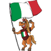 Italy Fan Horse