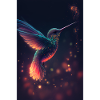 Hummingbird Hummingbird Animal Fireflies