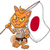 Japan Fan Cat