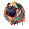Cute pug