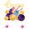 Knitting Knitter Girl Crazy