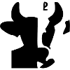 Kuh-Silhouette