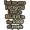 Fool more once