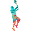 Basketballspieler - PopArt