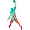 Joueurs de basket-ball - PopArt