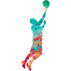 Joueurs de basket-ball - PopArt