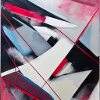 Abstract art expressive brush