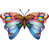 Bunter Schmetterling