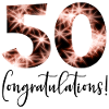 Congratulations 50th birthday - Fifty