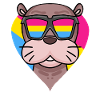 Pansexual Sea Lion Heart Gift