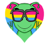 Pansexual Alien Heart Gift