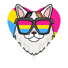 Pansexual Cat Turkish Van Heart Gift