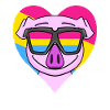 Pansexual Pig Heart Gift