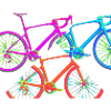 Bunte Fahrräder
