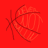 Never not play basketball (red)