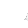 Paris Script with Eiffel Silhouette