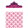 Thai Temple Pink Pattern