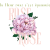 La fleur rose épanouie