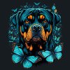 Rottweilers and butterflies