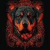Dark Rottweiler Love