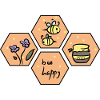 Honeycomb. Bee