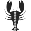 Stylized lobster