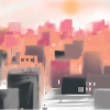 City at dawn