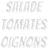 Salade tomates oignons ⭐⭐⭐⭐⭐