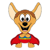 HYÄNE - SUPERHELD - TIER - KIND - BABY